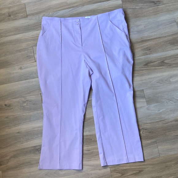 Zac & Rachel lavender pant with stretch career office business casual 20W - Picture 13 of 17